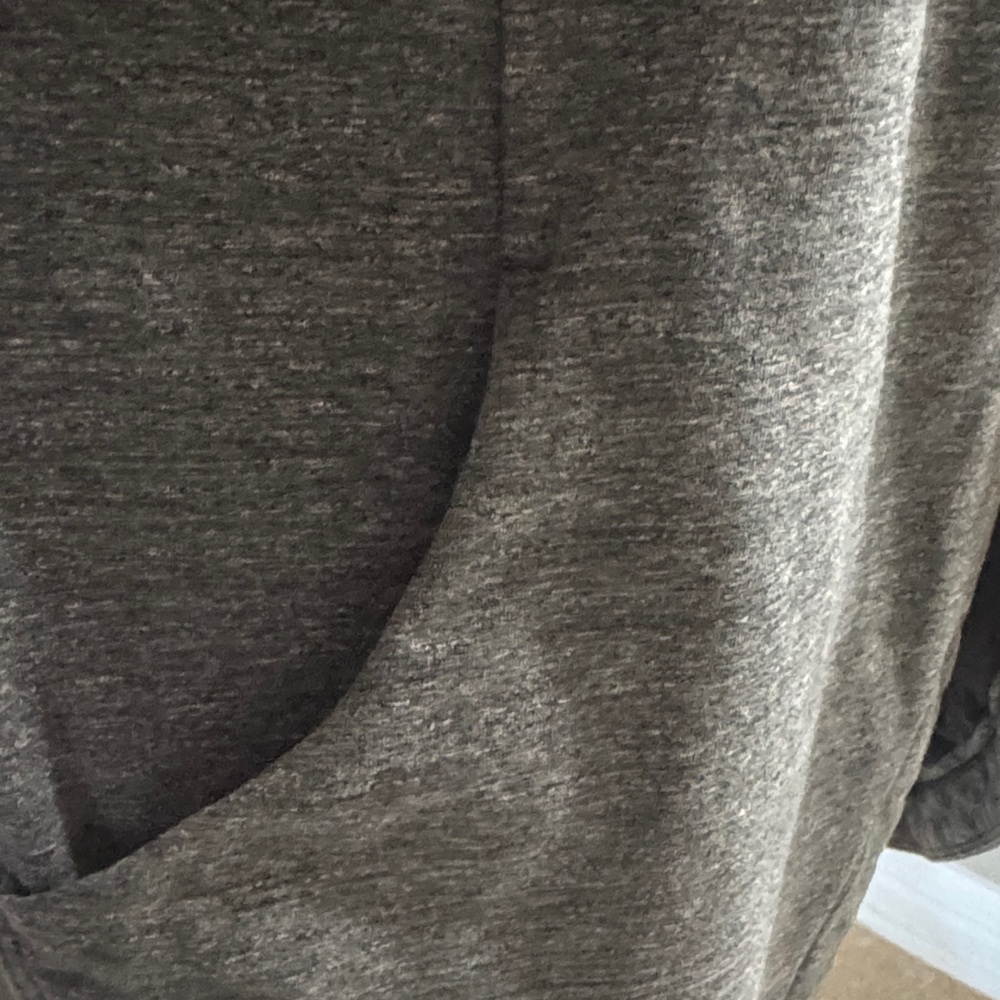 Lululemon Gray Open Front Draped Cardigan no size tags fits a small like new - Picture 5 of 7